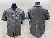 Men's Seattle Seahawks Blank Gray With Patch Cool Base Stitched Baseball Jersey,baseball caps,new era cap wholesale,wholesale hats